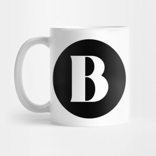 B (Letter Initial Monogram) Mug